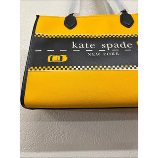 kate spade manhattan Yellow Black Taxi Graphic Tote