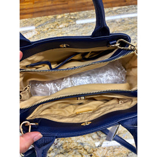 Giani Bernini Navy Pebbled Satchel Bag crossbody