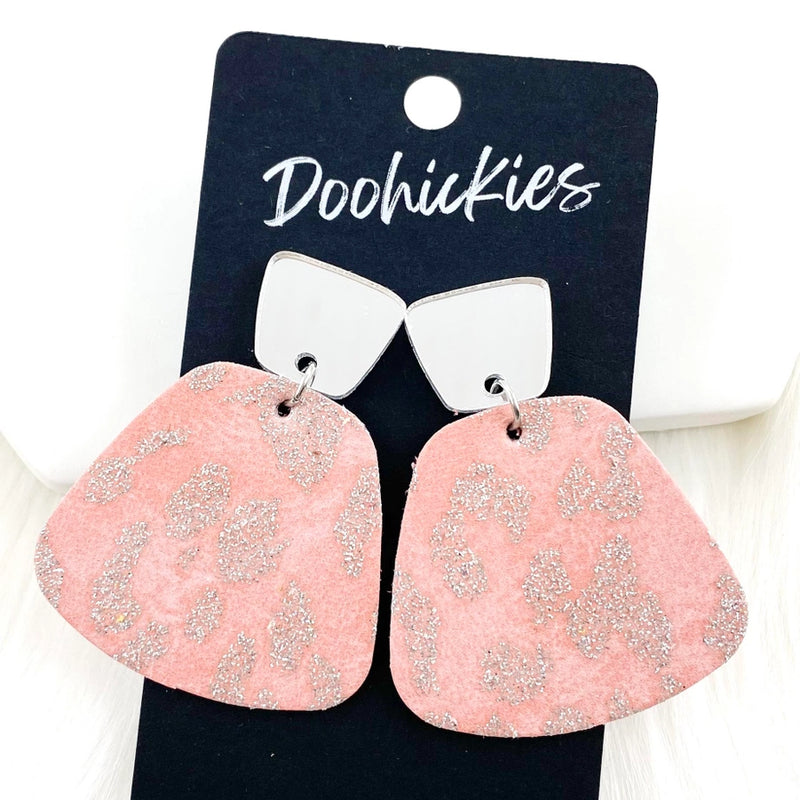 Pastel Shimmer Leopard Earrings