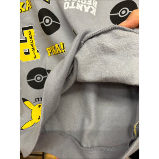 Pikachu Pokémon kids fleece hoodie long sleeve size XL