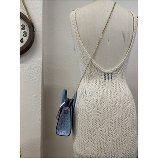 Michael Kors mini Monogram crossbody Chambray blue