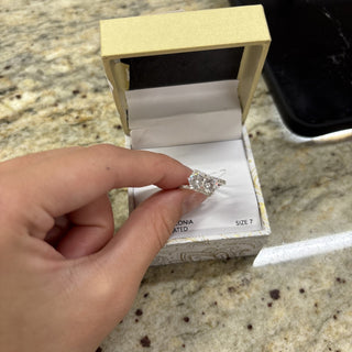 Charter Club Cubic Zirconia Size 7 Silver Plated