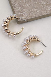 Peal Hoop Earrings