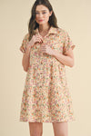 Corduroy Floral Dress