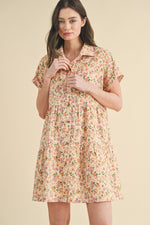 Corduroy Floral Dress