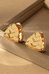 Triangle Hinge Huggie Earrings