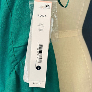 Aqua Green Midi Halter Dress