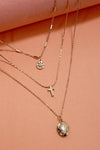 Locket Cross Charm Necklace