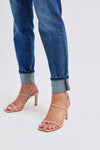 Judy Blue Mid-Rise Boyfriend Vintage Wash Jeans w/Cuff