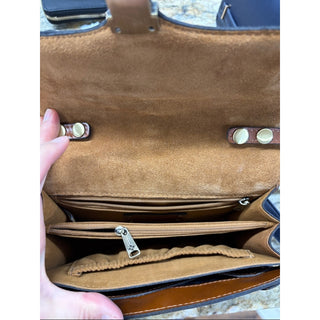 Patricia Nash Leather Crossbody with Front Clasp