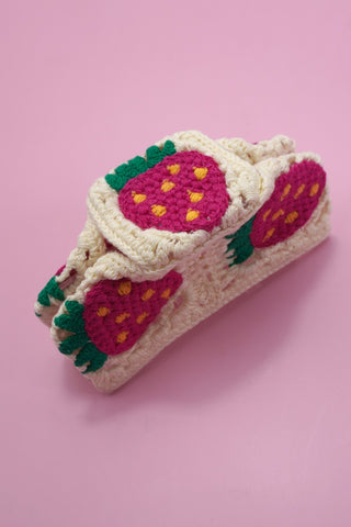 Jumbo Handmade Crochet Floral Hair Claw Clips