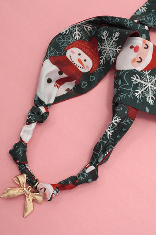 Christmas Scarf Necklace