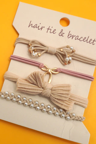 Boho Dual Function Knot Bracelet Hair Ties