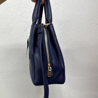 Giani Bernini Navy Pebbled Satchel Bag crossbody