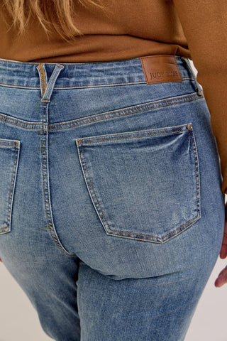 Judy Blue Plus HR Tummy Control Straight Jeans
