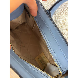Michael Kors mini Monogram crossbody Chambray blue