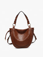 Rowan Paneled Hobo w/ Twisted Handle