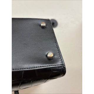 Coach Maggie tote bag Black Croc-Embossed Leather