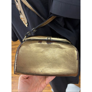 Patricia Nash Metallic Gold Mini Crossbody