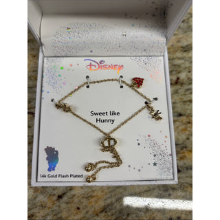 Disney Gold Tone bee and heart Bracelet
