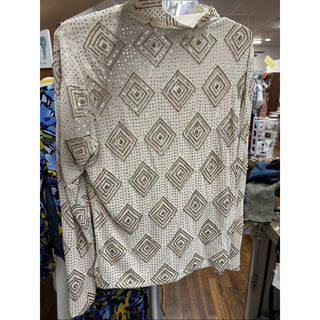 Aqua Gold Sequin long sleeve XL