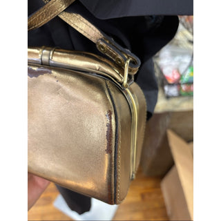 Patricia Nash Metallic Gold Mini Crossbody