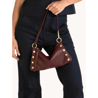 Hammitt Kyle small cherrywood pebble leather shoulder bag