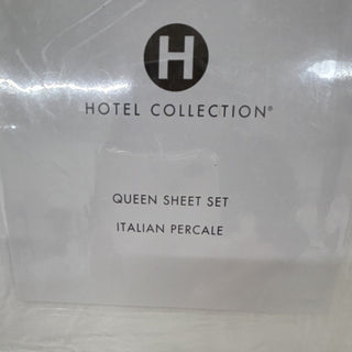 Hotel Collection Italian Percale Cotton 4 pc Sheet Set,Queen $450