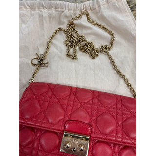 Dior Quilted lamb Leather Crossbody with Gold Chain bag