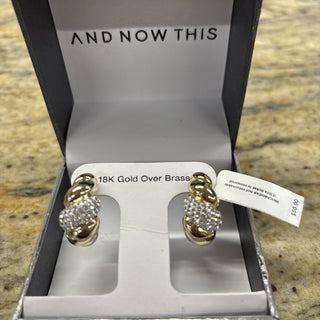 And Now This 18k Gold Over Brass Earrings