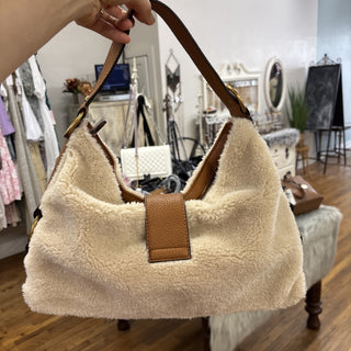 Guess Camden Shearling Shoulder Bag