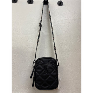 Steve Madden Black Quilted Crossbody Bag