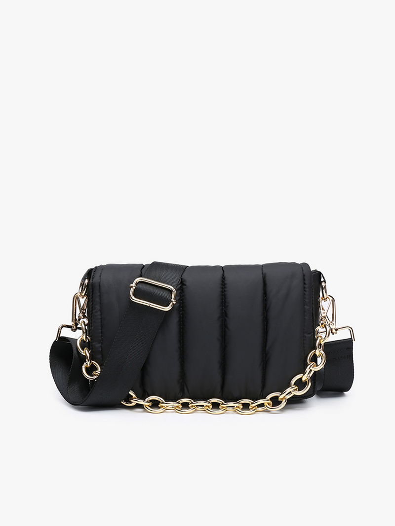 Lala Quilted Crossbody w/Chain