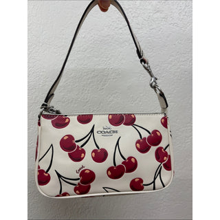 Coach nolita 19 with Red Cherry Print wristlet shoulder bag