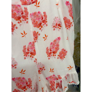 Athena procopiou silk Pink Floral Tie-Shoulder Romper size 1 /M