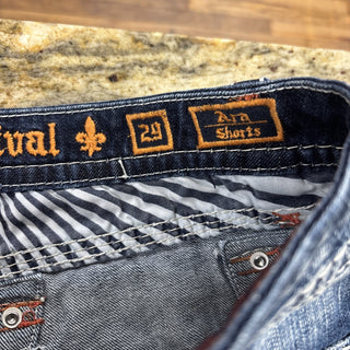 Rock Revival Jeans Crystals Embroidered Shorts 29