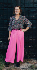 Frilly Colorful Leopard Top