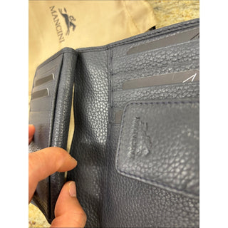 Mancini gray Leather Wallet