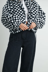 Checkered Teddy Jacket