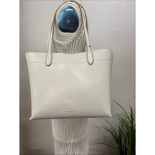 Donna Karan bridgehampton large leather tote light sand