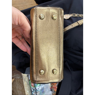 Patricia Nash Metallic Gold Mini Crossbody