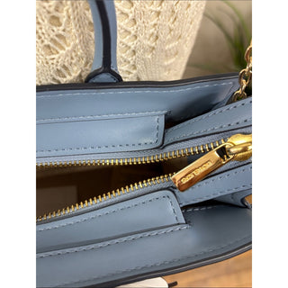 Michael Kors mini Monogram crossbody Chambray blue