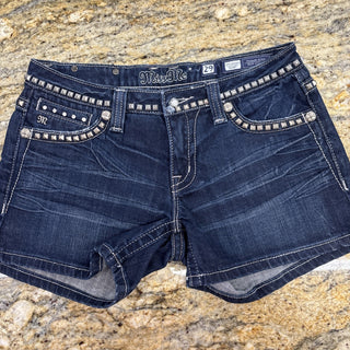 Miss Me Jeans Studs Embroidered Shorts 29