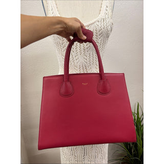 Moncrief London Brooke cherry Red Leather Tote