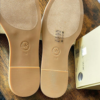 Michael Kors Hayworth Slide Sandal Metallic Gold 7.5