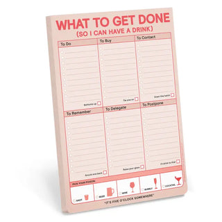 What To Get Done So I Can Have A Drink Notepad