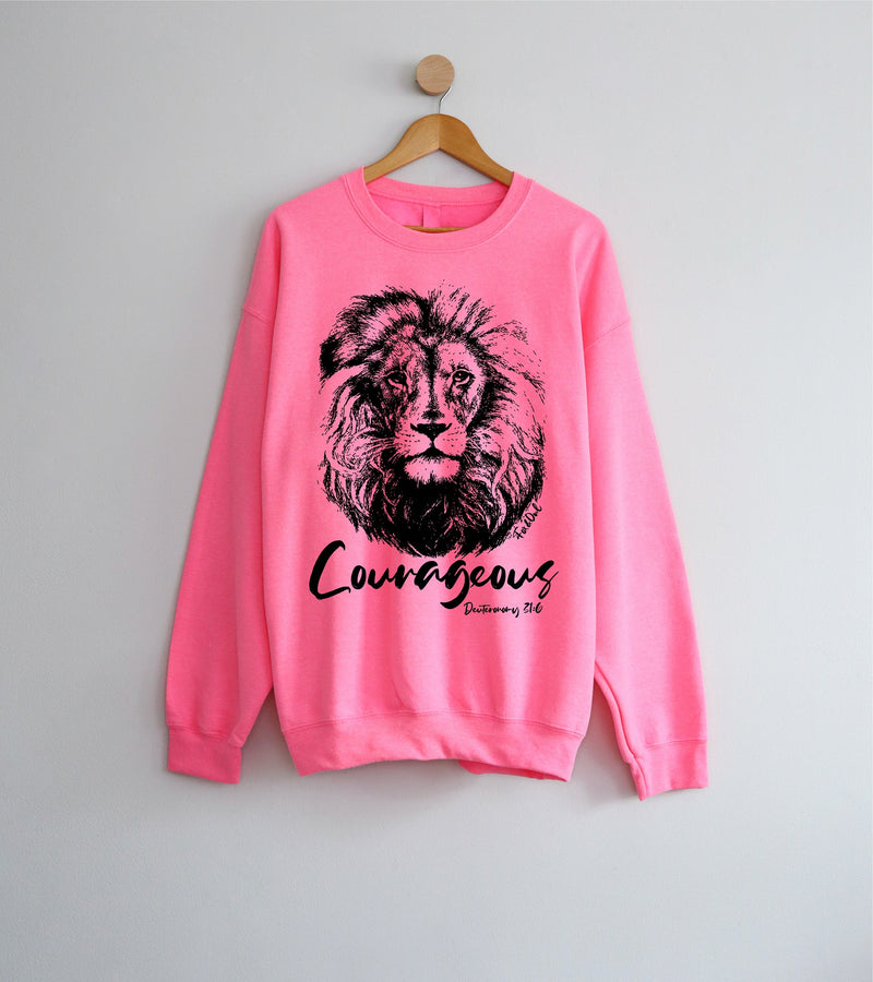 Courageous Neon Pink Sweatshirt