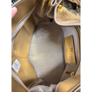Donna Karan glenwood Metallic Gold Shoulder Bag