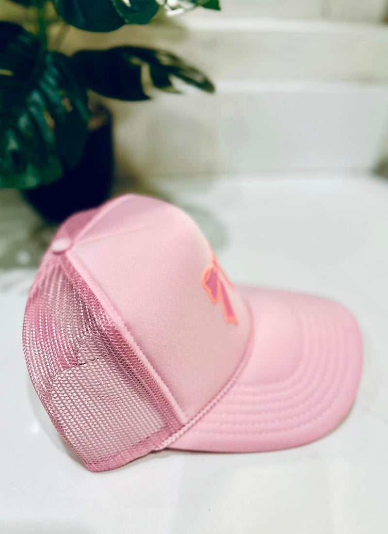 Bow Puff Trucker Hat