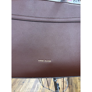 Anne Klein Large Belted Satchel With Strap Brown Bag